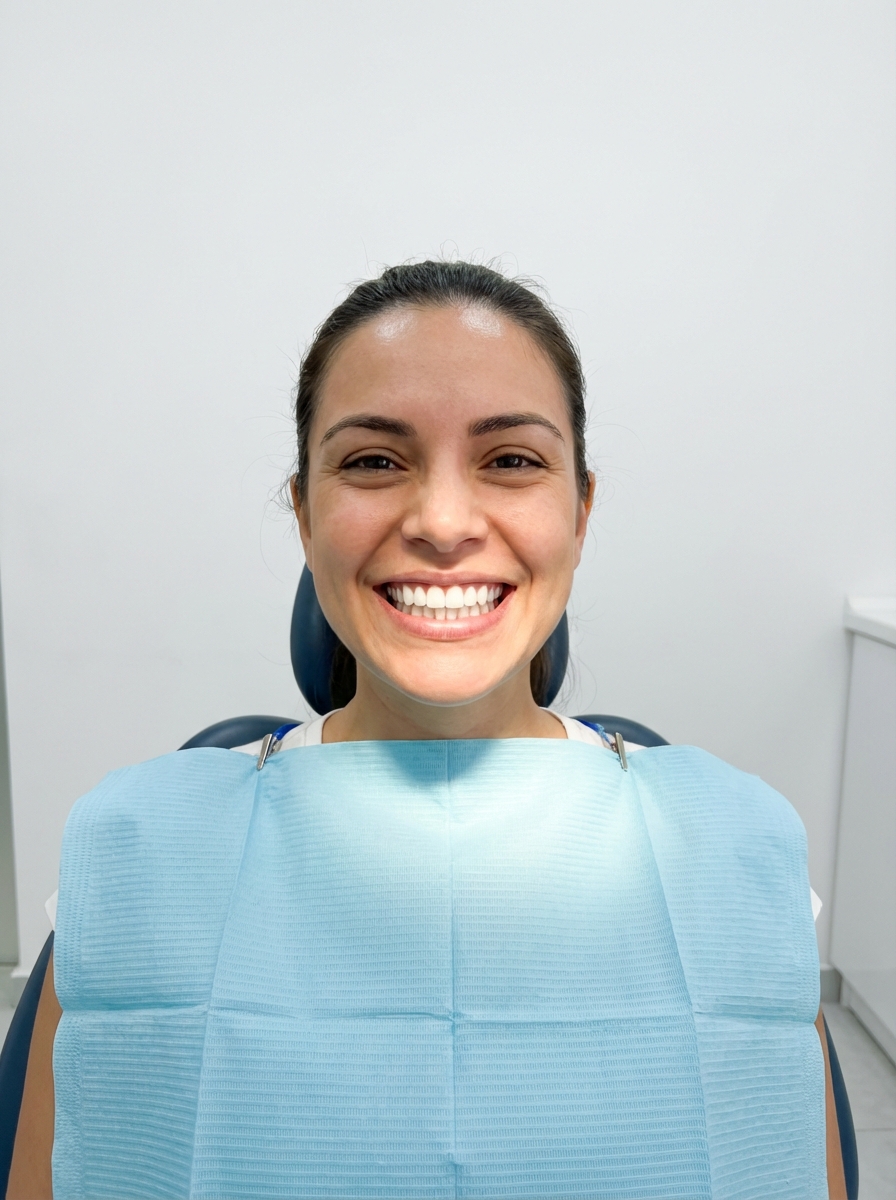 Paciente sonriendo tras su tratamiento de implantología en Oral ProFace